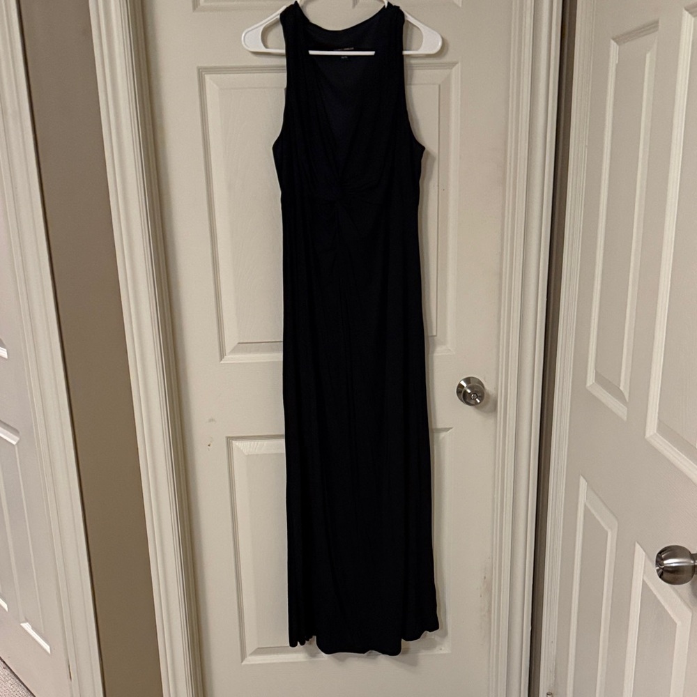 Mario Serrani Classic Black Sleeveless Maxi Dress